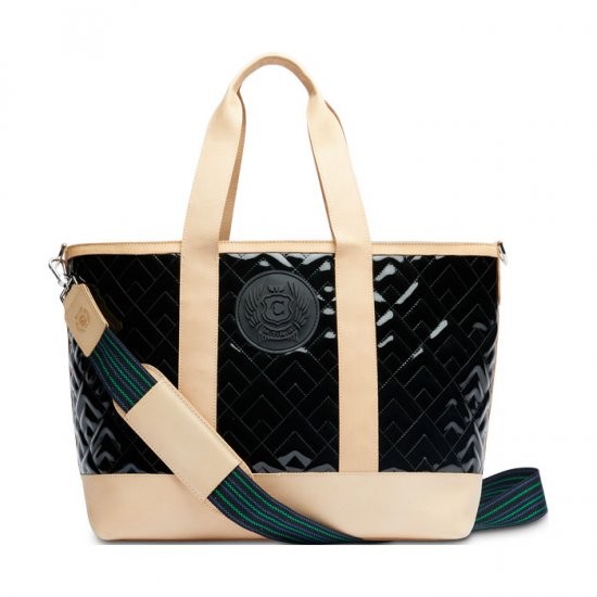 Consuela Black Slim Webbing Crossbody Strap